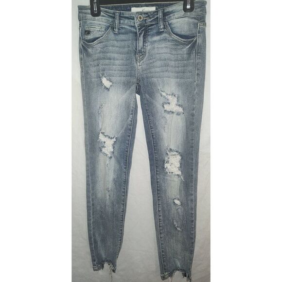 KanCan Jeans "ESTILO" Size 26 Shredded Distressed see measurements - Picture 1 of 6